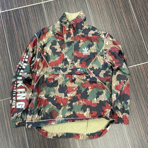 Adidas Pharrell HU Camo Pullover Quarter Zip Outershell Windbreaker